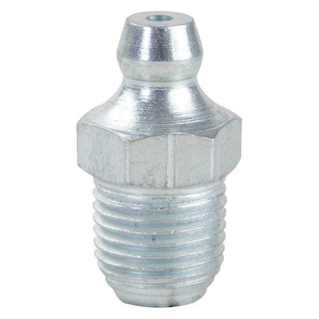 Grease Fitting, Straight, Stl, 27/32"L, PK10