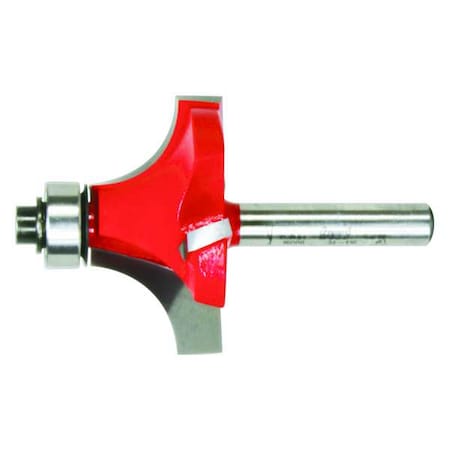 Roundover Router Bit,1-1/2" Cutting Dia.