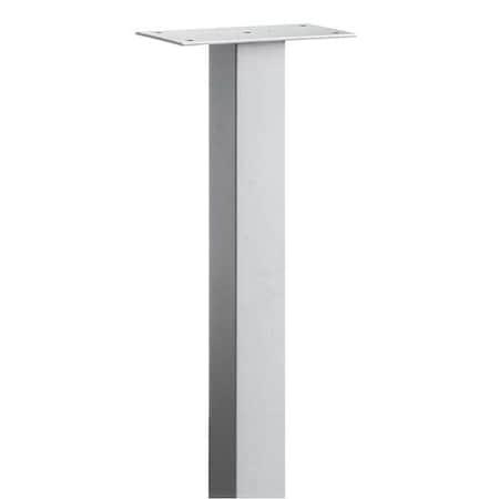 Pedestal, Gray, Powder Coated, In Ground, Mail Chest