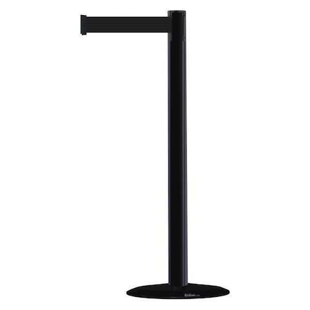 Barrier Post with Belt, 7 1/2 ft Length, 38 in Post Height, No Legend