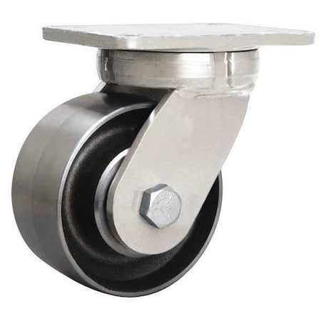 Plate Caster, Swivel, Heavy-Duty, 3500 lb.