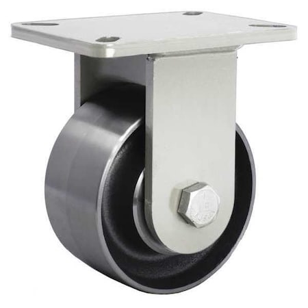 Plate Caster, Rigid, Heavy-Duty, 3500 lb.