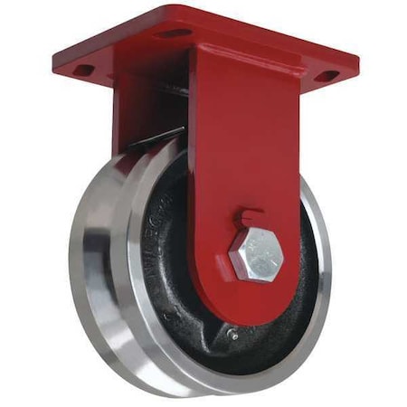 Plate Caster, Rigid, Heavy-Duty, 4000 lb.