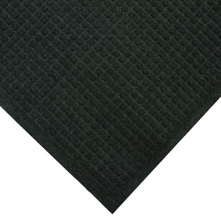 Entrance Mat, Polypropylene, 3/8 in Thick, Charcoal, 2 ft W x 3 ft L