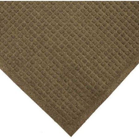 Entrance Mat, Polypropylene, 3/8 in Thick, Brown, 3 ft W x 5 ft L
