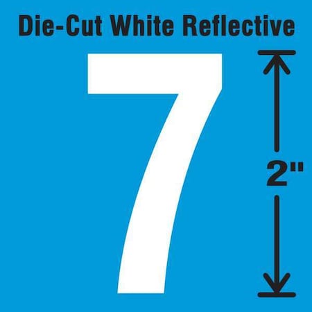 NumberLabel,Vinyl,2inH,1-1/4inW,PK5