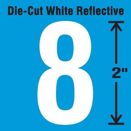 NumberLabel,Vinyl,2inH,1-1/4inW,PK5