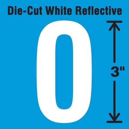 NumberLabel,Vinyl,3inH,1-3/4inW,PK5
