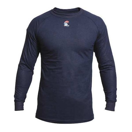 Men's Flame-Resistant Crewneck Shirt, 4 cal/sq cm, XL, Modacrylic
