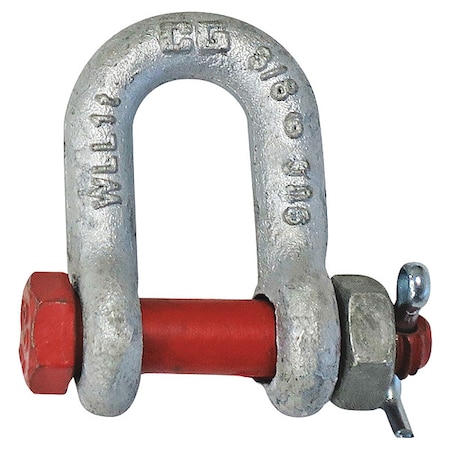 Shackle,3/8" Body Sz,Galvanized