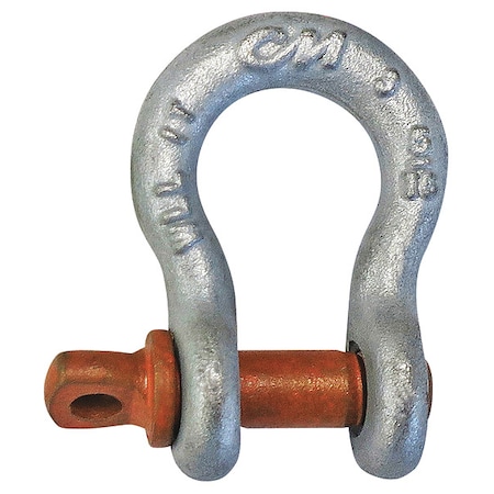 Anchor Shackle,5/16" Body Sz,Galvanized
