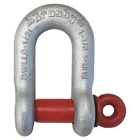 Shackle,1/4" Body Sz,Galvanized