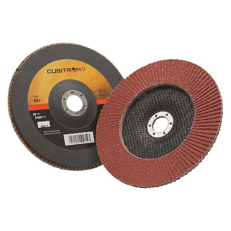 Flap Disc,T27,7in. x 7/8in.,40