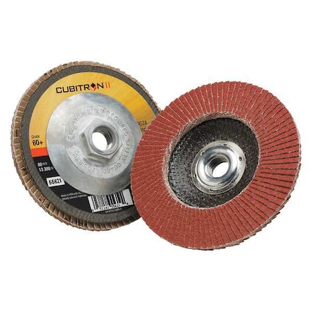Flap Disc,T29,4-1/2in. x 5/8-11,60