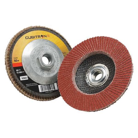 Flap Disc,T27,4-1/2in. x 5/8-11,60