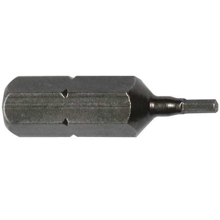 Torsion Bit, Metric, 1/4", Hex, 2mm, 1", PK5