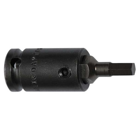 Socket Bit,3/8 in. Dr,7/32 in. Hex,PK5