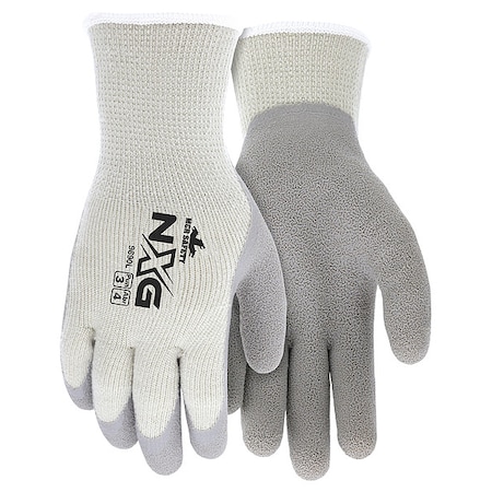 Cold Protection Cut-Resistant Gloves, Cotton / Polyester / Acrylic Palm, Gray, M ( 8 )