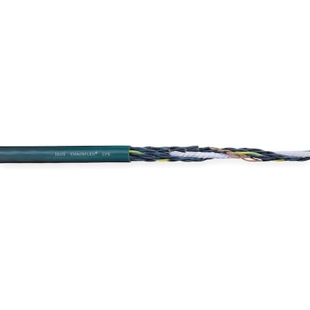 Control Cable, 20 AWG, 3 C, Green, PVC, 600 V, 25 ft