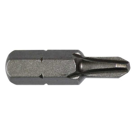 Torsion Bit,SAE,1/4",Hex,No 2,1",PK5