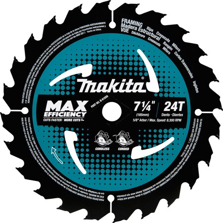 7-1/4" 24T Carbide-Tipped Circular Saw Blade