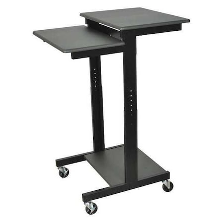 Computer Workstation,(3)Shelf,Adj Height