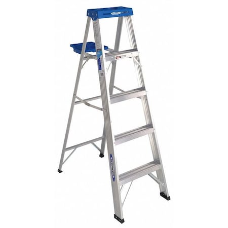 5 ft Aluminum Stepladder, 250 lb Capacity