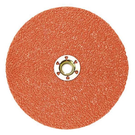 Quick Change Disc,5 in.Dia,60G,Orange