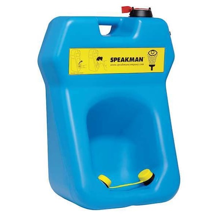 Portable Eyewash, Gravity-Fed, Wall Mount, Portable, 32.0 H., 23.25 W