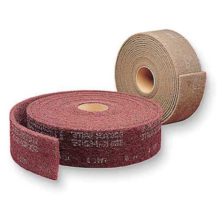 Abrasive Roll,3" W x 30 ft. L,Maroon,PK4