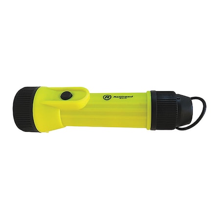 Yellow LED Handheld Flashlight, Alkaline D, 130lm