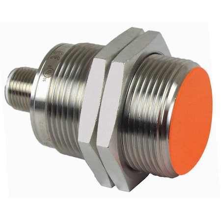 Cylindrical, Inductive Proximity Sensor, 30 mm Dia., Brass, M12, 3 Wires, Shielded