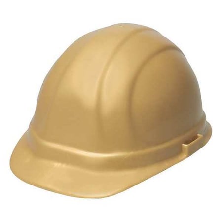 Hard Hat, Omega II, Polyethylene, 6 Point Ratchet, Type 1, Class E, Gold