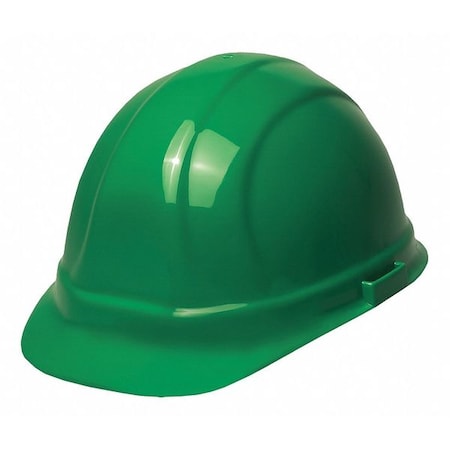 Hard Hat, Omega II, Polyethylene, 6 Point Ratchet, Type 1, Class E, Green