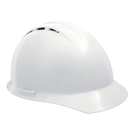 Hard Hat, Americana, Polyethylene, 4 Point Ratchet, Type 1, Class C, White
