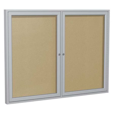 Enclosed Outdoor Bulletin Board 48"x36", Tack