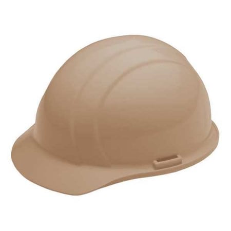 Hard Hat, Americana, Polyethylene, 4 Point Ratchet, Type 1, Class E, Beige