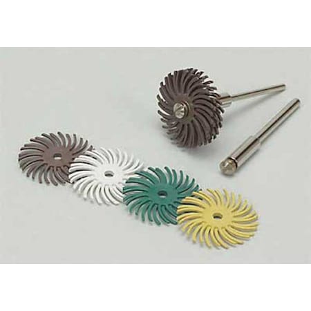 Radial Bristle Disc,TC,1 In Dia,80G,PK96