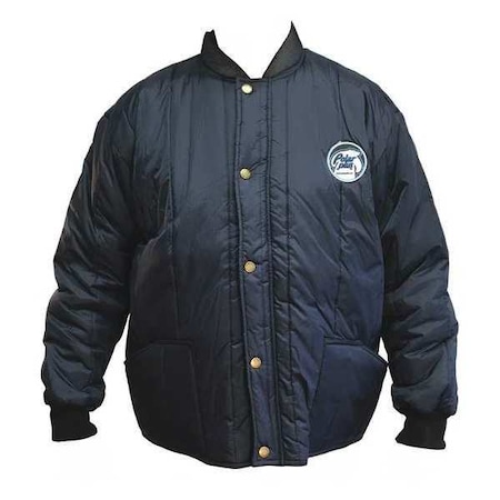 Men's Jacket, 100% Ripstop Nylon, Zipper and Snap, Navy, M