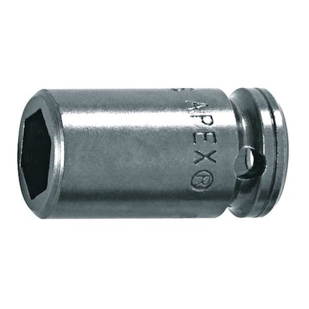 1/4" Drive, 5/16 in Hex SAE Socket, 6 Points, Steel,5/16 in