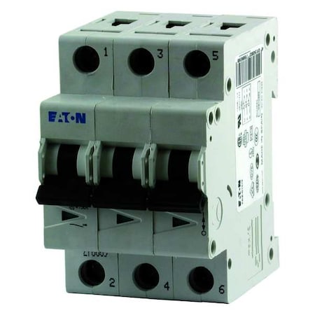 Circuit Breaker, FAZ Series, 50A, 3 Pole, 277/480V AC, 15kA at 277/480V AC, C Curve