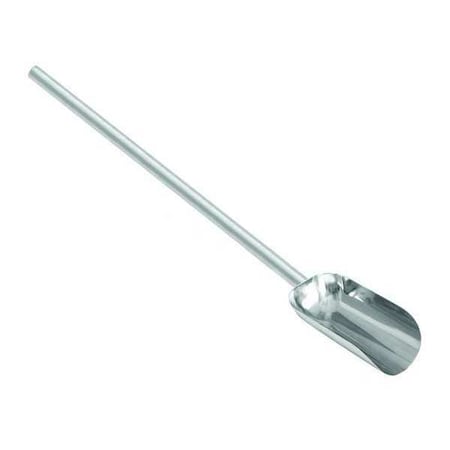 Hand Scoop,32 oz.,Long Handle,Silver