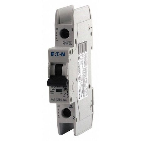 IEC Miniature Circuit Breaker, FAZ-NA Series, 16A, 1 Pole, 277/480V AC, 14kA at 277/480V AC