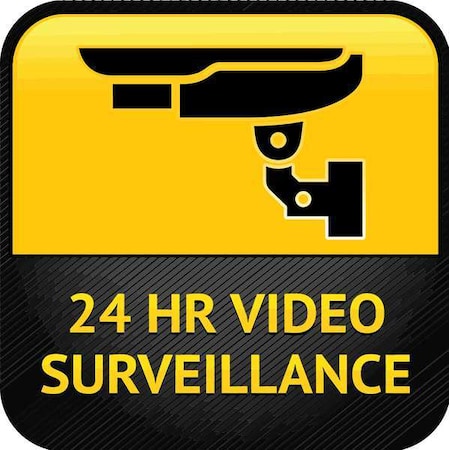 Security Window Decals,4H x 4W,PK2