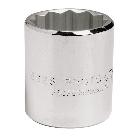 3/8 in Drive, 17/32" 12 pt SAE Socket, 12 Points