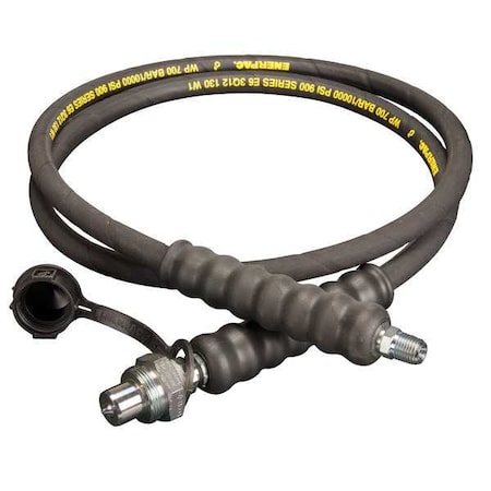 HC9206Q, 6 ft., Heavy-duty Rubber High Pressure Hydraulic Hose, .25 in. Internal Diameter