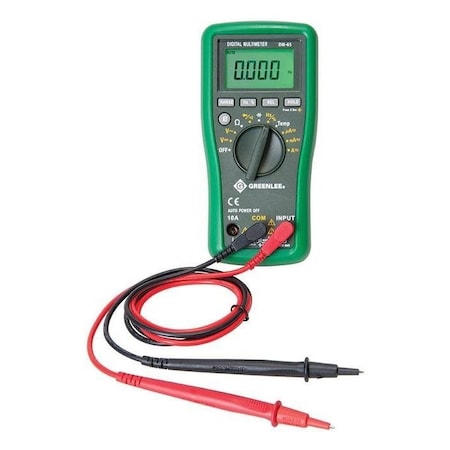Digital Multimeter, 1,000 V Max DC, 0 V Max AC, Average, 6,000 Instrument Counts, LCD with Bargraph