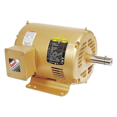 Three-Phase General Purpose Motor, 5 HP, 182T Frame, 208-230/460V AC Voltage, 3,450 Nameplate RPM
