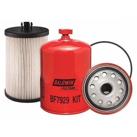Fuel Filter, 6 25/32 in Length, 4 5/16 in Outside Dia