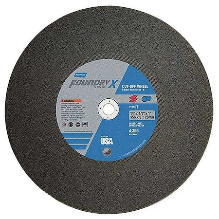 Cut-Off Wheel,20 in. Dia,ZA/AO,24G,Black